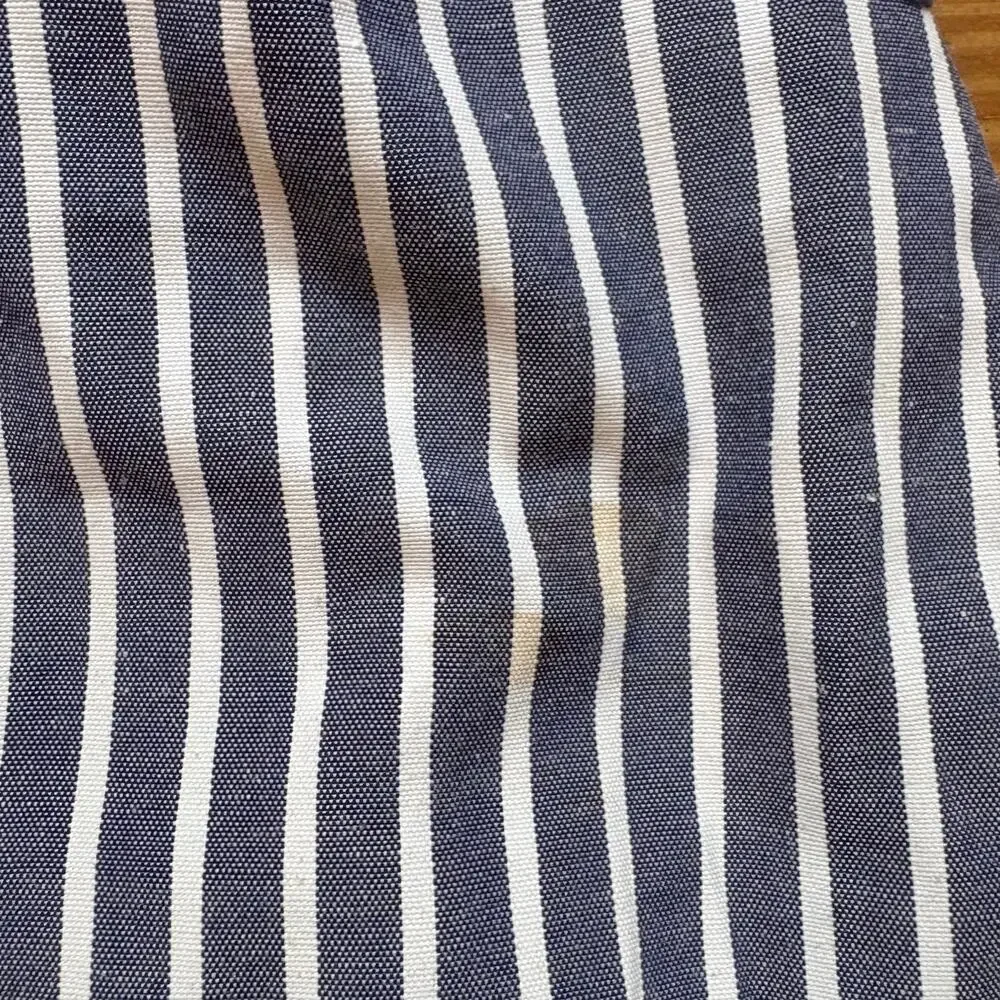 Rare Editions blue white‎ striped embroidered floral tank girls dress SIZE 7